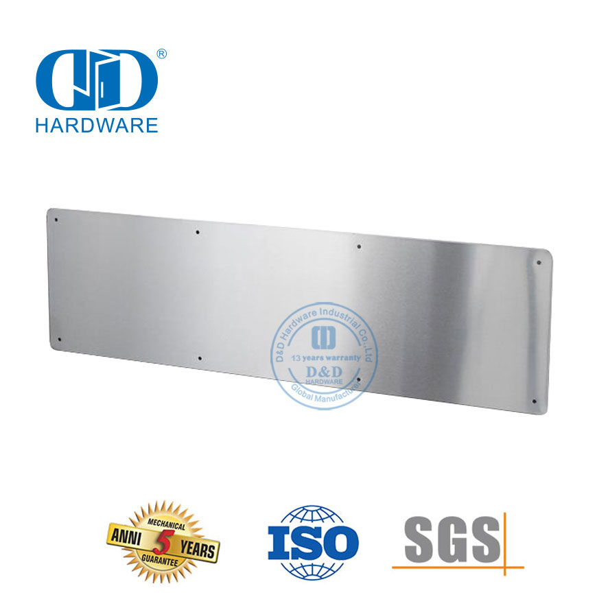 High Quality Stainless Steel Different Position Usage Protective Bottom Interior Exterior Door Kick Plate-DDKP001