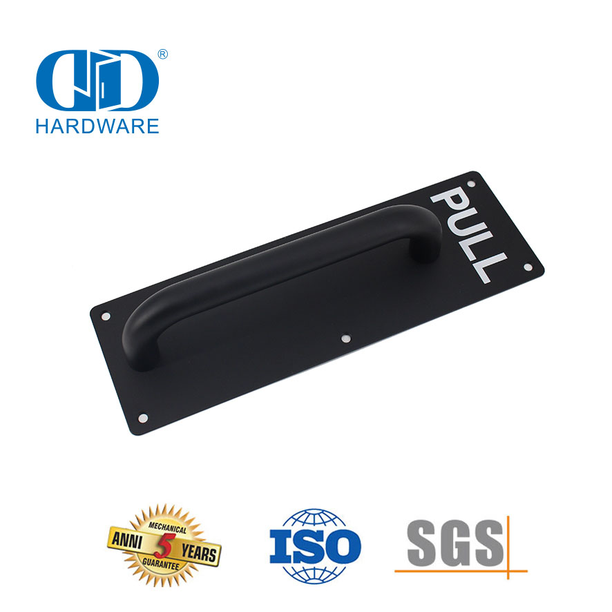 Stainless Steel Hardware Fittings Door Sign Plate Custom Push Pull Residential Interiror Glass Door Pull Handle-DDPH023
