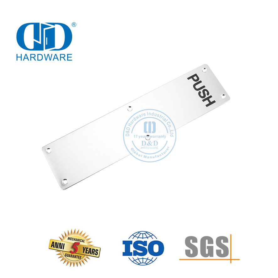 Modern Push Stainless Steel Door Name Plate Sign Plate Household Bathroom Washroom Toilet Entry Door Signature Plate-DDSP005