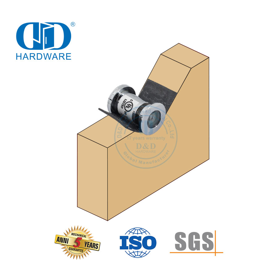 Black Door Viewer Protection Kits Fire Resistance Graphite Intumescent Liner Rubber Seal Strip Hinge Pad-DDIG006