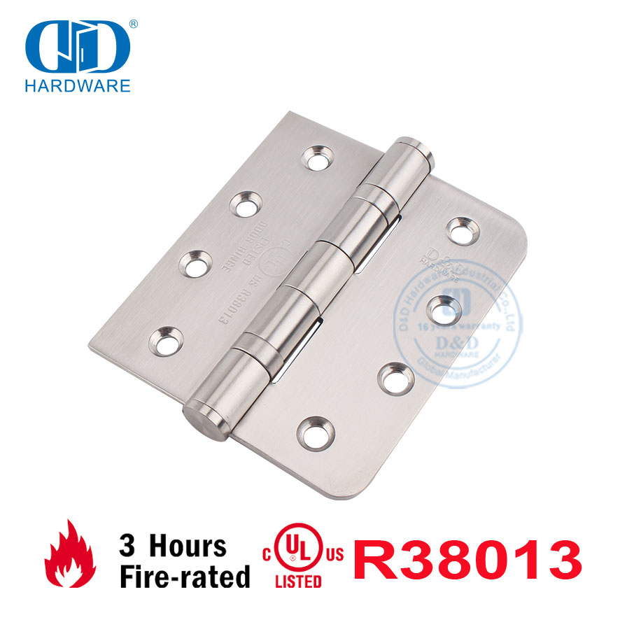 Factory Price Stainless Steel UL Certificate American ANSI Fireproof Detachable Square And Round Corner Hinge Residential Door Hinge-DDSS001-FR-4X3.5X3mm