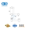 Stainless Steel Glass Wall Corner Swing Door Fitting Over Panel Pivot Glass Hardware-DDGP009