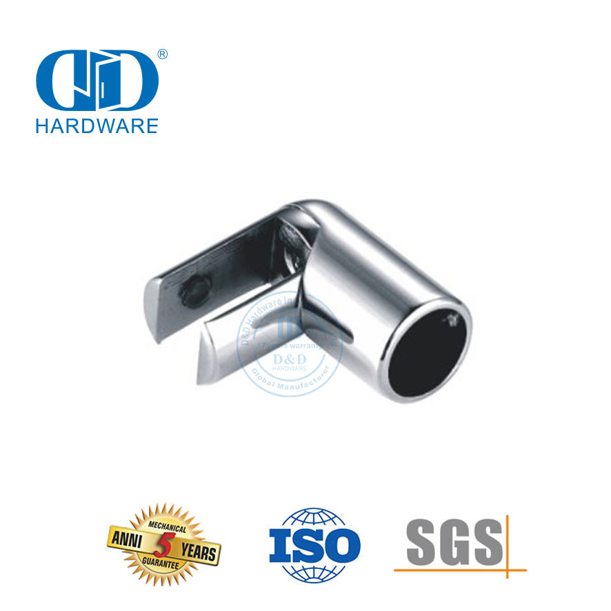 Stainless Steel Hand Rail Clip Connector Fittings Glasss Shower Hardware Commercial Shower Cubicle System-DDSC038