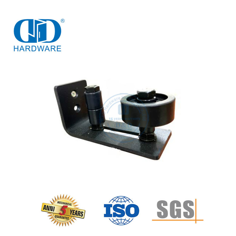 China Factory Stainless Steel Black Color Barn Door Hardware Accessories Door Guard Guide Hardware Building Hardware-DDBD075