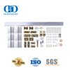 High Quality Stainless Steel Sliding Bi-Folding Door Kit Door System Hardware Bypass Barn Door Hardware-DDBD071