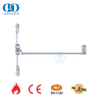 Stainless Steel CE EN1125 Fire Rated Panic Bar with Latche Bolt Lock Bar For Single Double Door-DDPD022-CE