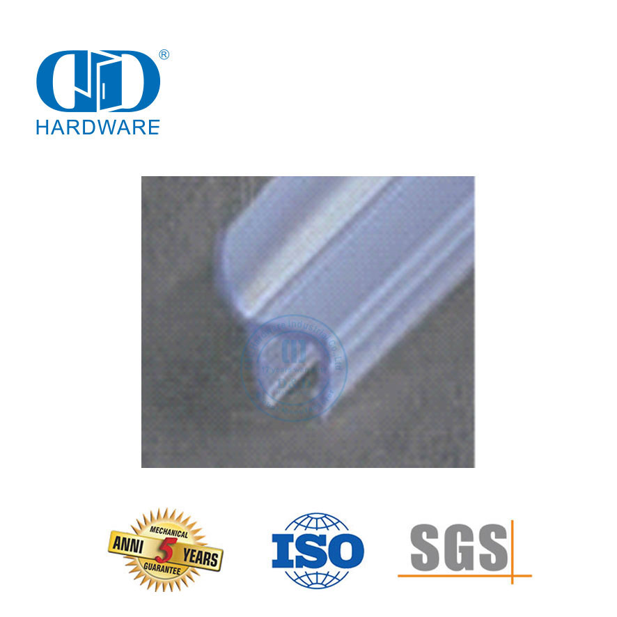 Rubber Glass Door Seal Strip Waterproof PVC Hotel Glass Shower Door Seal Strip For 8-12mm-DDWS007