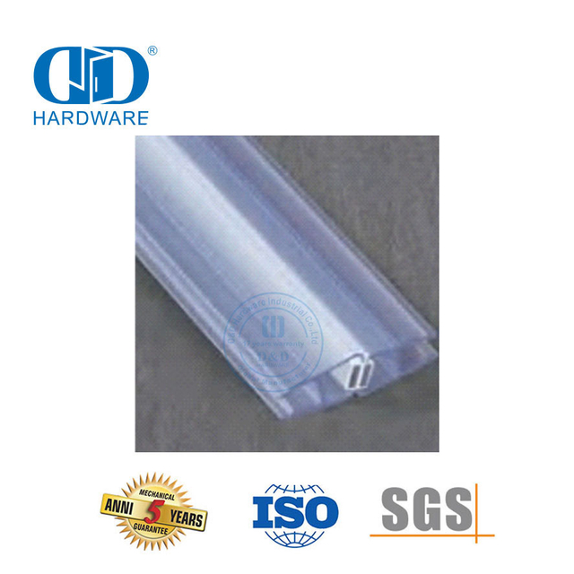 Magnetic Seal Strip Glass Door Waterproof PVC Plastic Seal Strip Bathroom Fittings-DDWS001