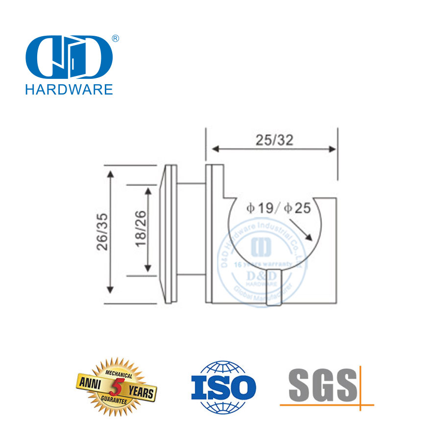 Stainless Steel Glass Hardware Bathroom Accessories Building Hardware Hanging Roller For Sliding Door-DDGS111