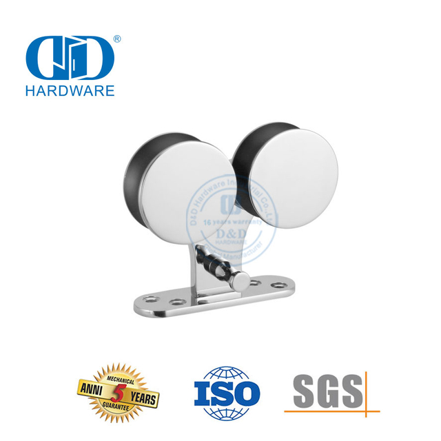 Efficient Stainless Steel Glass Accessory Hanging Plate Bathroom Accessories For Glass Sliding Door-DDGS004
