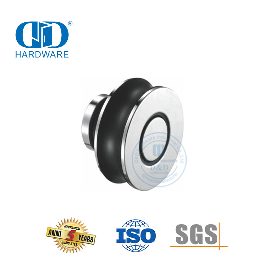 Stainless Steel Sliding Door Hardware Building Hardware Door Hardware Glass Fitting For Bathroom Door-DDGS108