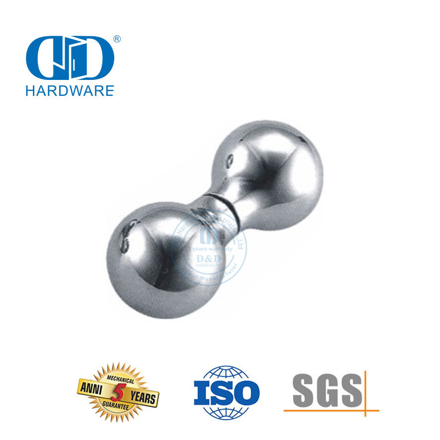 Round Square Glass Shower Door Handle Pull Stainless Steel Knob Glass Door Knob-DDSK008