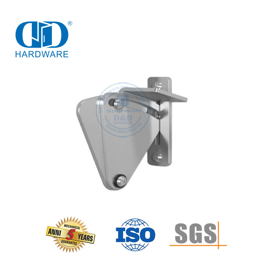 Silver Stainless Steel Double Head Roller Sliding Barn Door Hardware Lock Guard Barn Door Hardware Bolt Latch Lock-DDBD129