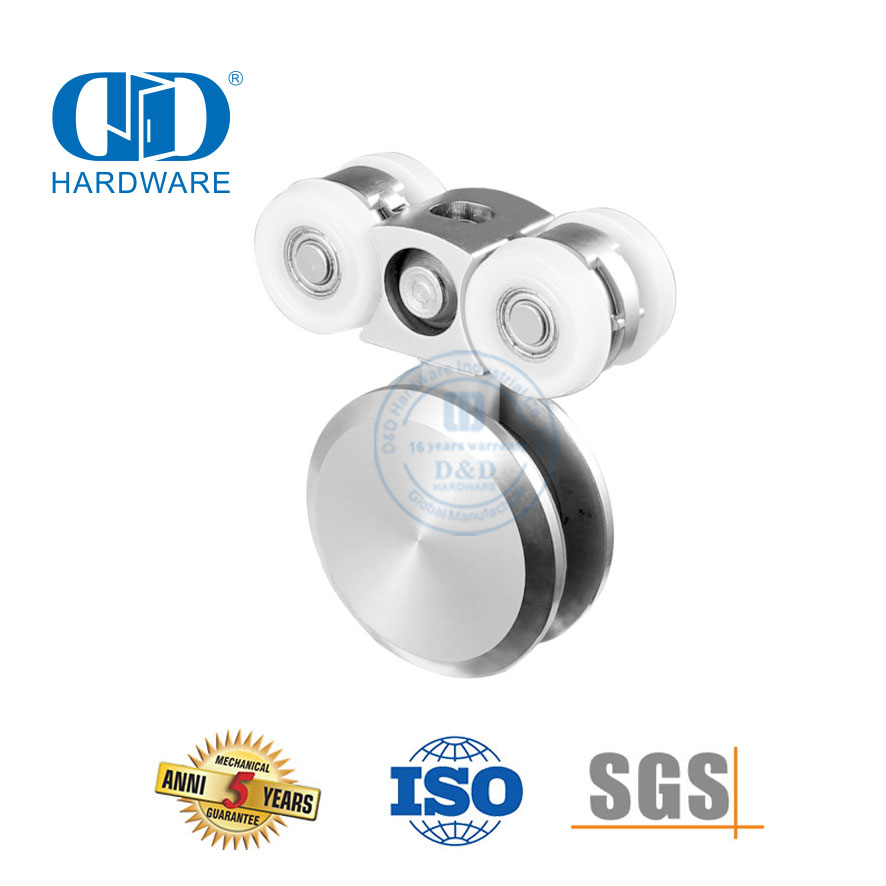 Sliding Door Hanger Stainless Steel Bathroom Accessories Glass Hardware Door Fittings For Sliding Door-DDGS131