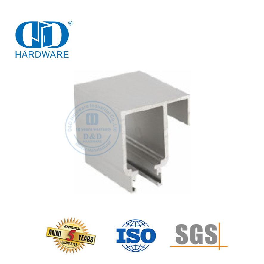 Hotel Office Building Hardware Stainless Steel Iron Glass Hardware Sliding Door Tube For Bathroom-DDGS144