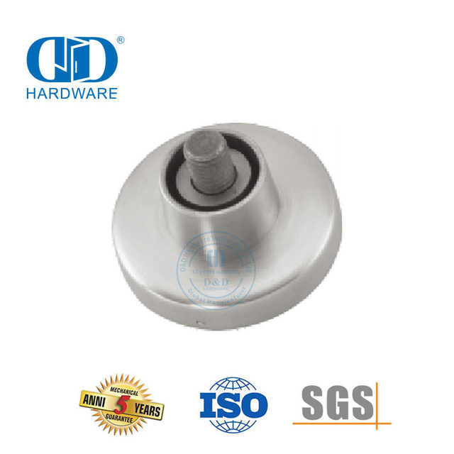 Restroom Accessories Round Type Glass Door Stainless Steel Wall Mounting Bracket Hardware Accessory-DDWC006