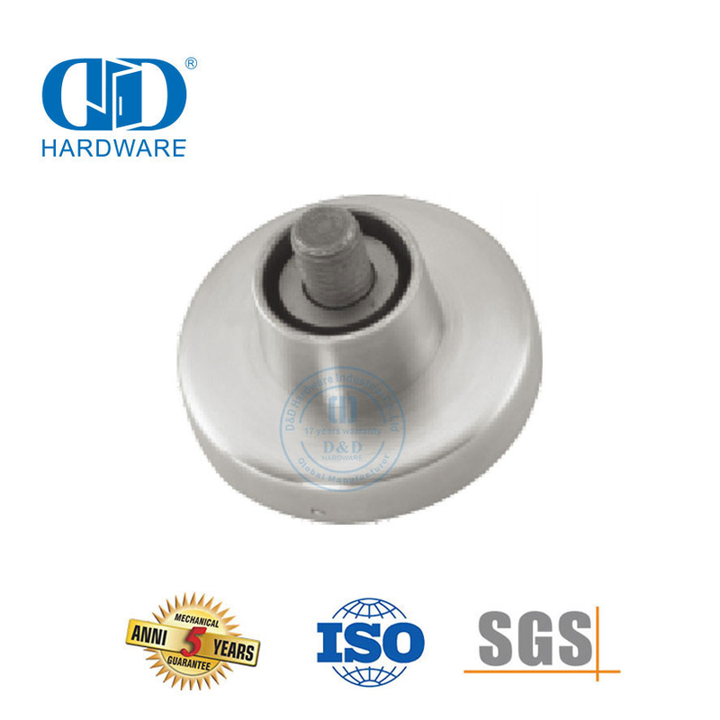 Restroom Accessories Round Type Glass Door Stainless Steel Wall Mounting Bracket Hardware Accessory-DDWC006