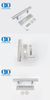 Stainless Steel Modern Design Commercial Residential Furniture Sliding Door Barn Pull Handle Backplate Door Handle-DDBD101 SSS
