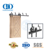 Stainless Steel Black Finish Metal Sliding Barn Door Slide Building Hardware Fittings Door Hardware Track Set-DDBD021