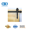 Customized Stainless Steel Black Indoor Barn Door Hardware Kit Track Garage Door Hardware Accessory-DDBD017