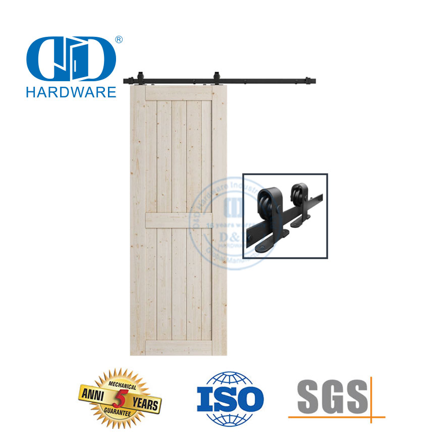 Stainless steel Heavy Duty Barn Door Hardware Bi-folding Barn Door Hardware Track Kit-DDBD005