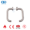 External Door Accessories Stainless Steel Elliptical Escutcheon Hollow Lever Handle-DDTH001-SSS