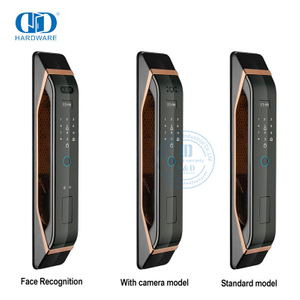 Contemporary Remote Control Double Sided Fingerprint Face Recognition Video Intercom Smart Lock-DDEL012