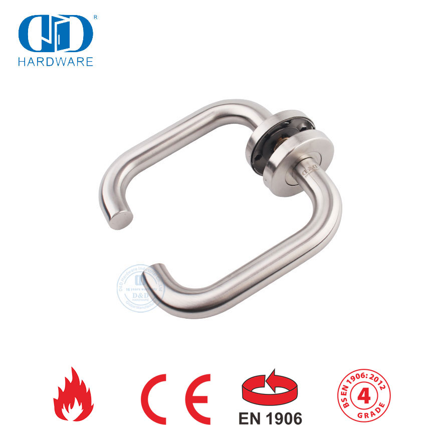 Suitable for Metal Door EN 1906 SUS 316 Hollow Lever Handle-DDTH001-SSS