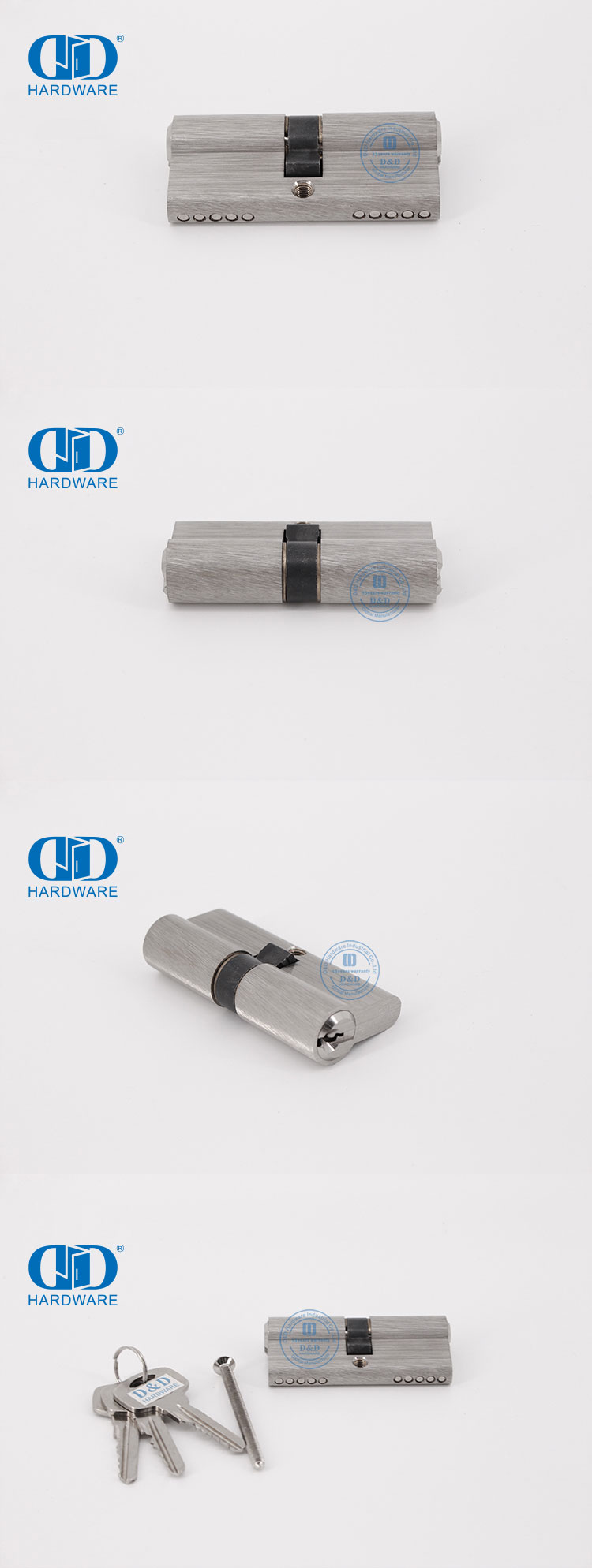 Satin Nickel Finish Double Cylinder