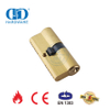 EN 1303 Satin Brass Euro Standard Universal Hardware Double Cylinder Lock-DDLC003-70mm-SB