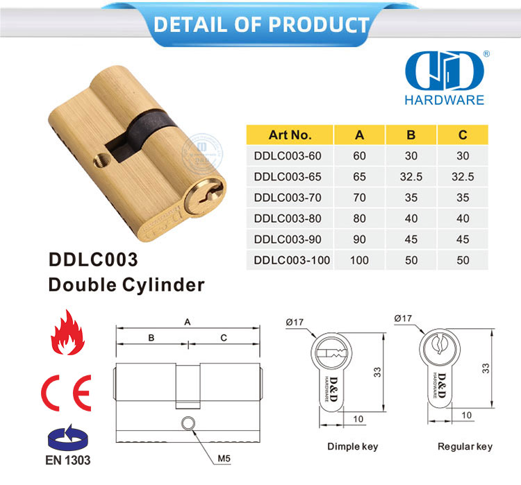 Double Cylinder Door Lock
