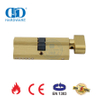 Wooden Door Hardware Knob Key Cylinder with EN 1303 Certification-DDLC004-70mm-SB