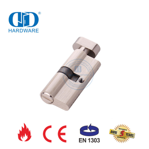 Satin Nickel Finish Quality Solid Brass EN 1303 Toilet Door Cylinder-DDLC007-70mm-SN