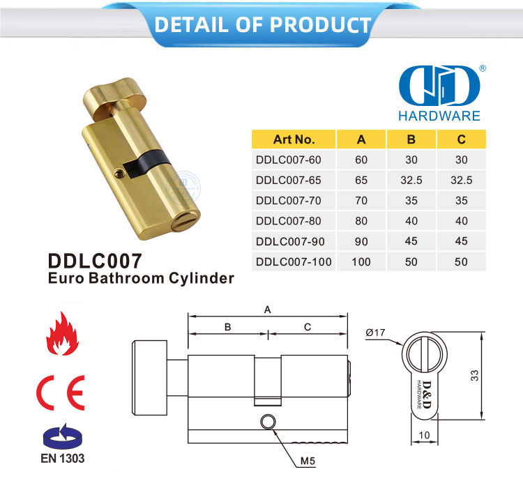 Washroom Door Cylinder