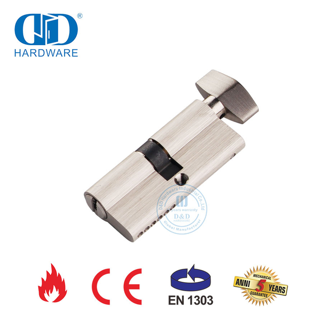 EN 1303 High Security Front Door Single Cylinder with Turn-DDLC002-70mm-SN