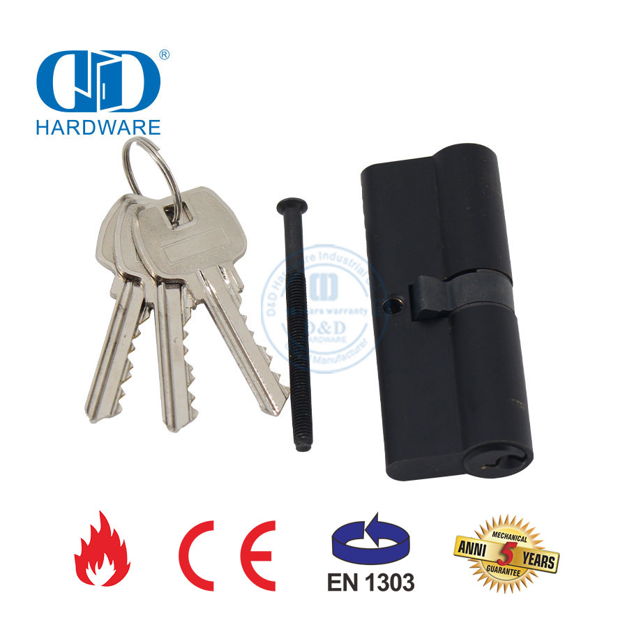 High Quality EN 1303 Door Hardware Accessories Mortise Lock Cylinder-DDLC003-80mm-MB
