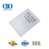 Fire Door Signature Square Type Fire Door Kept Closed Stainless Steel Sign Plate Public Washroom Toilet Door Signature Plate-DDSP010