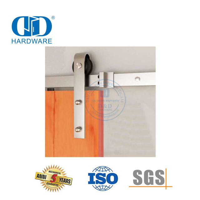 Stainless Steel Factory Supply Modern Barn Door Hardware Hanging Commercial Door Accessories Furniture Hardware-DDBD043