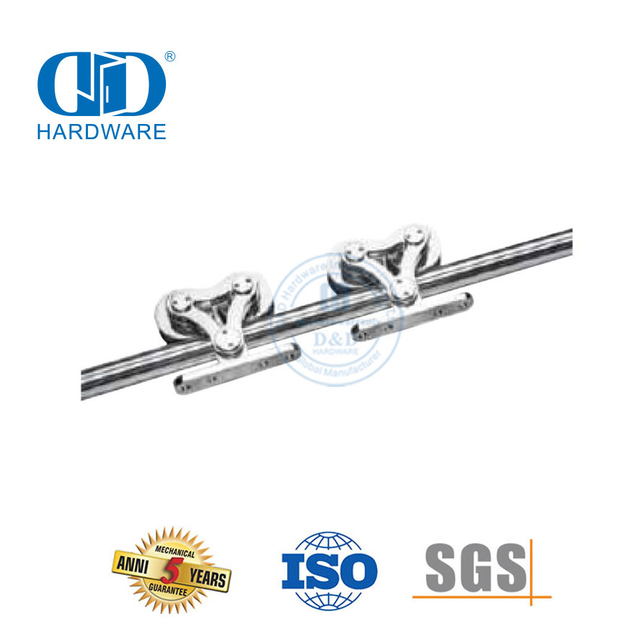 Stainless Steel Sliding Barn Door Hardware Steel Garage Hardware Door Hardware Track Set-DDBD051