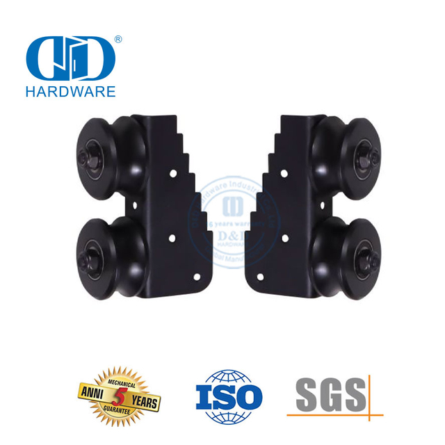 Stainless Steel Steel Garage Hardware Bi-folding Barn Door Hardware Sliding Door Hardware Set Track Kit-DDBD030