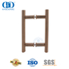 Office Furniture Rose Gold Circular Tube H-Shaped Stainless Steel 201 Shower Sliding Glass Door Handle-DDPH001-A Φ25-RG