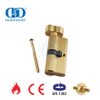 Satin Brass Bathroom Mortise Lock Cylinder with EN 1303 Certification-DDLC007-70mm-SB