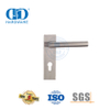 Silent Split Door Lock Living Room Wooden Door Lever Handle with Rectangel Plate -DDTP009