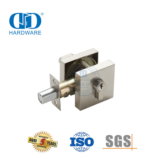 Single Double Cylinder Deadbolt Functional Adjustable Strong Lever Hardware Lockable Knob Lockset For Wodden Door-DDLK021