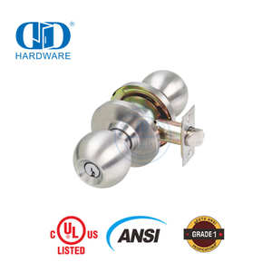 Frequently Used High Quality ANSI Grade 2 UL Fireproof Tubular Ball Privacy Function Lockable Lock For Wooden Metal Door Lockset-DDLK012
