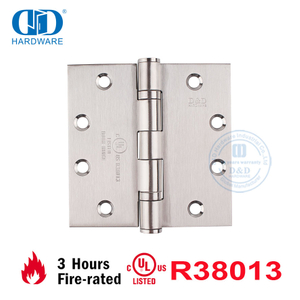 Manufacture American UL Certificate ANSI Fire Rated Stainless Steel Window Kitchen Cabinet Furniture Commercial Door Hinge-DDSS002-FR-4.5X4.5X3mm