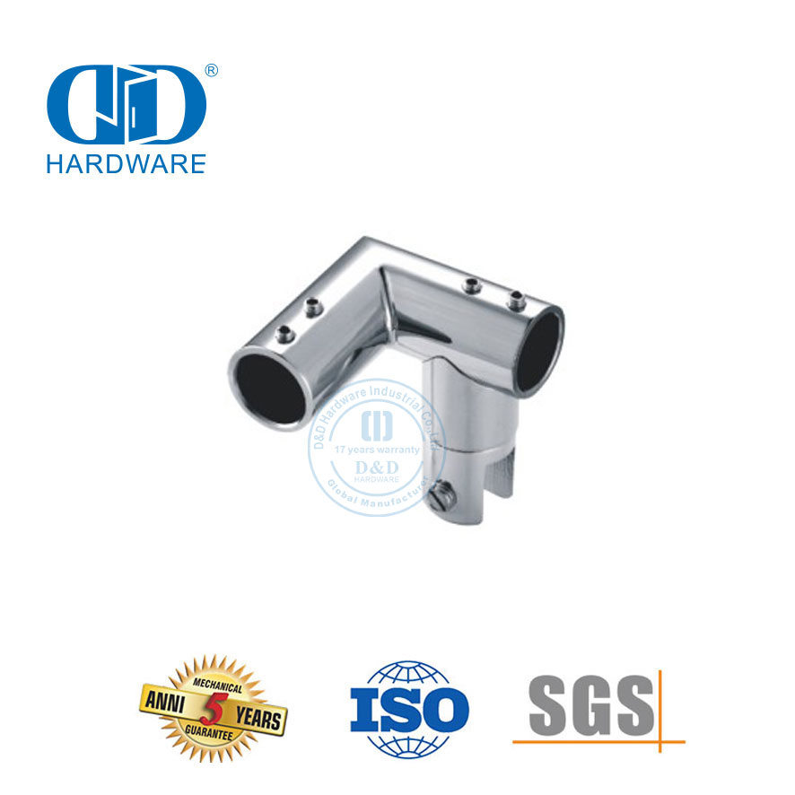 Stainless Steel Top Marine Hardware Folding Swivel Connector Fittings Glass Panel Bracket Connector-DDSC040