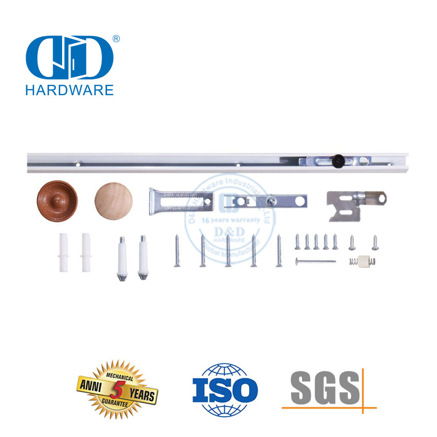 Stainless Steel Custom Modern Folding Bifold Barn Door Hardware Kits Interior Wood Door Hardware-DDBD074