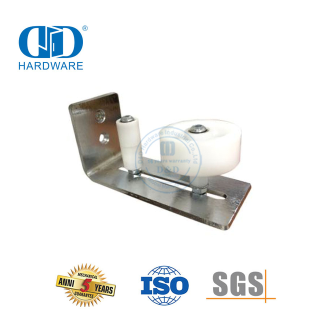 Easy Install Stainless Steel Black Outside Outdoor Sliding Barn Door Floor Guide Door Bottom Floor Guide-DDBD089