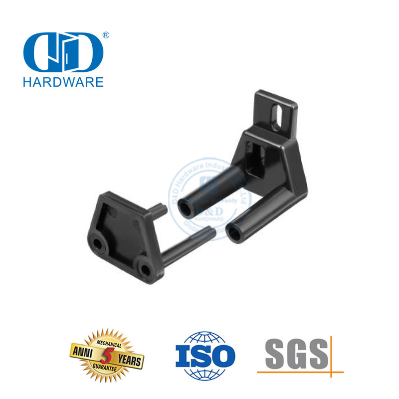 Stainless Steel Black Adjustable Wall Mount Barn Kitchen Door Guide Hardware Barn Hardware Door Guide-DDBD081
